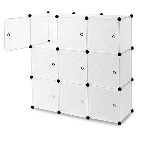 MountIt! Modular Plastic Cube Storage Organizer 9 Cubes & Reviews Wayfair